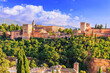 Alhambra of Granada, Spain. Alhambra fortress.