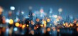 © lin - Marketing Strategy concept with blurred city abstract lights background. High quality