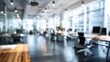 © hao - Abstract blurred office interior room. blurry working space with defocused effect. use for background or backdrop in business concept. High quality
