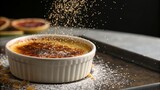 Creme Brulee with Sprinkled Sugar