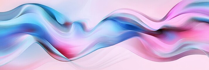 Canvas Print - luxurious background design featuring gentle waves of aquamarine with elegant orchid color accents