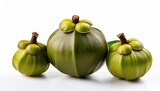 garcinia atroviridis fruit on white background