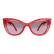 © Radianshots - Bright red cat-eye sunglasses with stylish gradient lenses ideal for sunny days and outdoor activities in warm weather