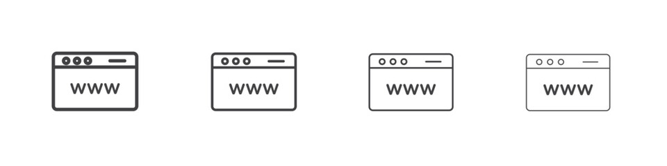 Web page icons for graphic and web design.