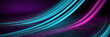 © graphicmount - Abstract swirling neon light trails vibrant purple teal and pink glow motion blur background