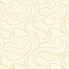 Wall Mural - Seamless pattern of abstract flowing lines on a light beige background texture, patern seamless, Stock royalty free.