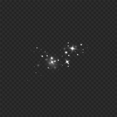 Wall Mural - christmas dust glowing bokeh confetti light and glitter texture overlay for your design. festive spa