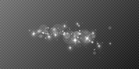 Wall Mural - christmas dust glowing bokeh confetti light and glitter texture overlay for your design. festive spa