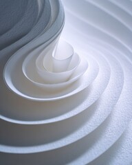 Wall Mural - Abstract paper spiral design - creative background for modern art projects