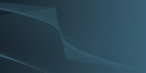Wall Mural - elegant abstract vector background with subtle, flowing lines on a deep blue gradient, perfect for m