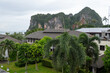 Railay, Krabi, the rainy season atmosphere is quiet and there are clouds and rain.