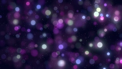 Wall Mural - christmas purple magic dust particles animation background loop