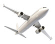 © MSTPAPIA - White airplane flying isolated on transparent background