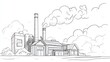 © Agen stock - Hand drawn factory illustration