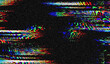 © Александр Розов - Retro VHS background. Glitch art scan line background. TV scan line monitor for old technology concept. Glitch camera effect.