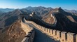 © Lemdah - Majestic Great Wall of China winding through mountainous landscape