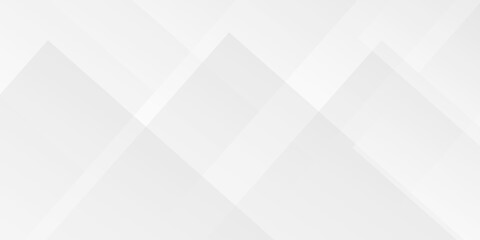 Wall Mural - abstract tech gradient white, gray overlap triangle geometric technology pattern. minimal rectangle 