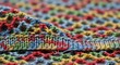 © Endruw - Colorful knitted fabric texture.