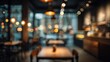 © Johannes - coffee shop interior featuring abstract blurred background and defocused light with bokeh effects