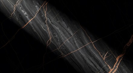 Intricate spider web glistening with dew drops in dramatic dark lighting with abstract textural patterns