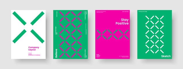 Canvas Print - modern business presentation template. abstract background design. geometric report layout. brochure