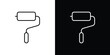 © Craft Studio - Paint roller icon logo black vector. suitable for any business website designs