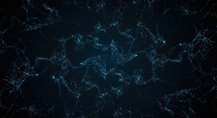 Wall Mural - Abstract Network of Luminescent Fractures