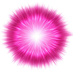 Wall Mural - pink energy burst, radiating light and vibrant lines on transparent background. background removed