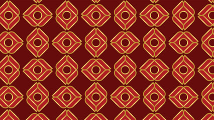 abstract ornamental vector seamless red pattern and swatches oriental chinese new year modern simple