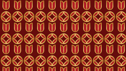 abstract ornamental vector seamless red pattern and swatches oriental chinese new year modern simple