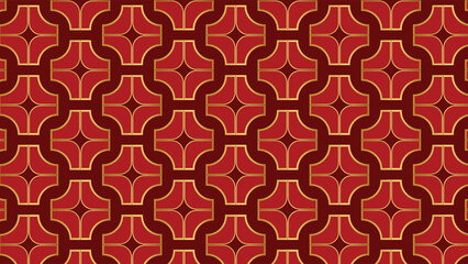 abstract ornamental vector seamless red pattern and swatches oriental chinese new year modern simple