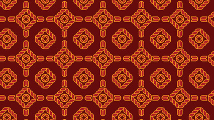 abstract ornamental vector seamless red pattern and swatches oriental chinese new year modern simple