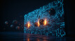 © hpyaaw - Futuristic cybersecurity concept showing a digital firewall shield protecting a system from virus and malware attacks
