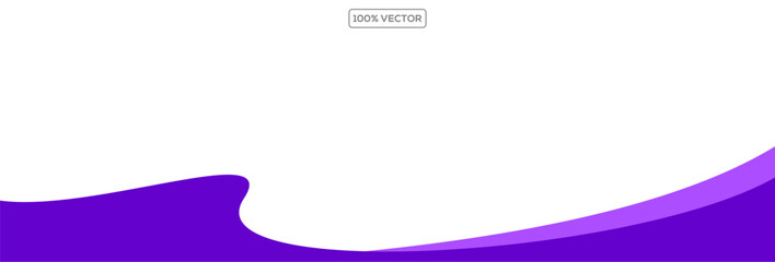 Wall Mural - Wave shape certificate vector header. Luxury curved border design, cover cover. Abstract divider for banner footer