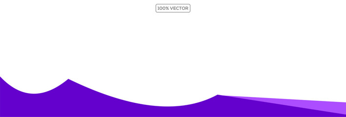 Wall Mural - wave separator footers, modern dividers shapes vector illustration element stock template
