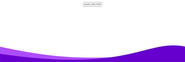 Wall Mural - wave separator footers, modern dividers shapes vector illustration element vector
