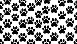 Black paw prints on white background (1)
