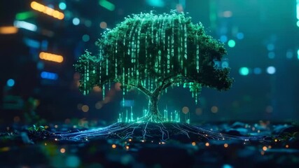 Digital Tree of Knowledge: Binary Code Growth