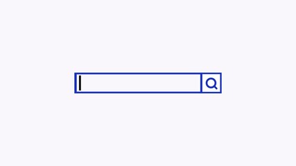 search bar animation for use education