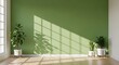 © Sabiq - Serene Green Room Zoom Background with Plants