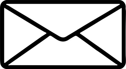 Email vector envelope icon design for message or newsletter concept