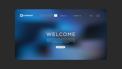 Modern website landing page welcomes visitors with clean design and clear call to action