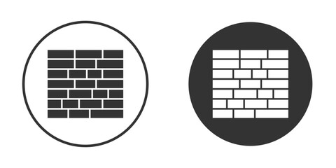 Wall icon or Logo. Flat Style vector EPS.