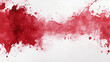 © Duaa - Realistic close-up of red ink splatter on white paper background, textured stains resembling blood, high-contrast dramatic photo for horror thriller, crime scene concept art abstract background