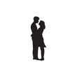 © M AhmedBilal - Silhouette of Love: A tender silhouette captures an intimate moment between a couple, symbolizing love and connection in a minimalist art style.