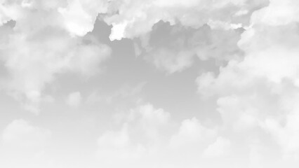 Wall Mural - horizontal background of a gray and stormy sky. vector illustration.