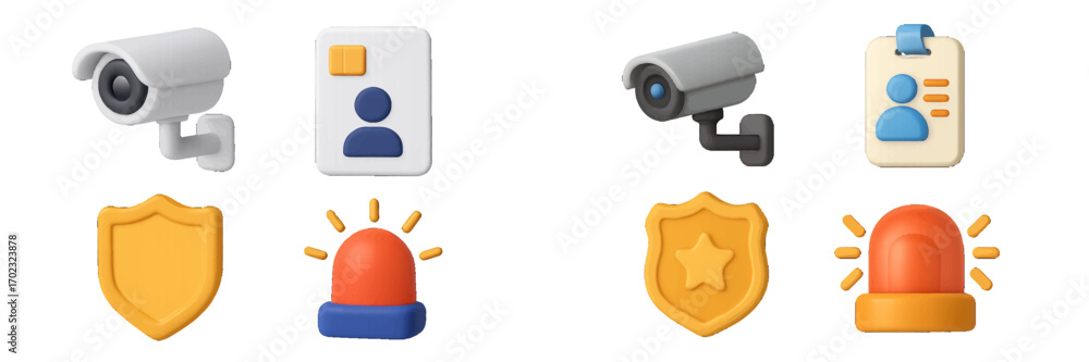 Стоковое векторное изображение «Comprehensive set of security ...
