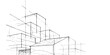 © DreamLoom - Architectural abstract background of a blueprint design with a vector drawing of a house on a building plan sketch
