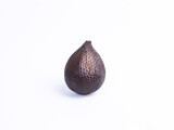 Single salak fruit isolated on white background, showing its unique scaly brown skin and tropical shape. Perfect for healthy, fresh, natural, and organic food concepts.
