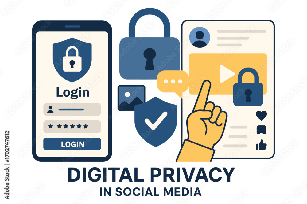 Image showcasing Digital privacy and security in social media platforms explained ...
